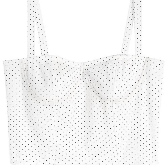 Danielle Bernstein weworewhat Polka Dot crop top - Picture 3 of 7